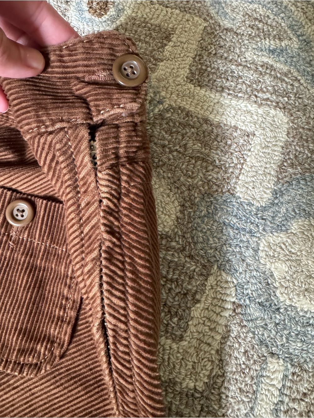 Vintage GAP Brown Corduroy A-Line Skirt size 4 - Picture 3 of 5